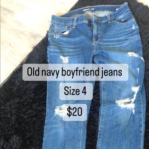 Distressed jeans